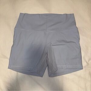 Lululemon Women's Light Blue Biker Shorts